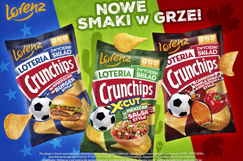 Crunchips zachęca do kibicowania z trzema limitowanymi smakami 