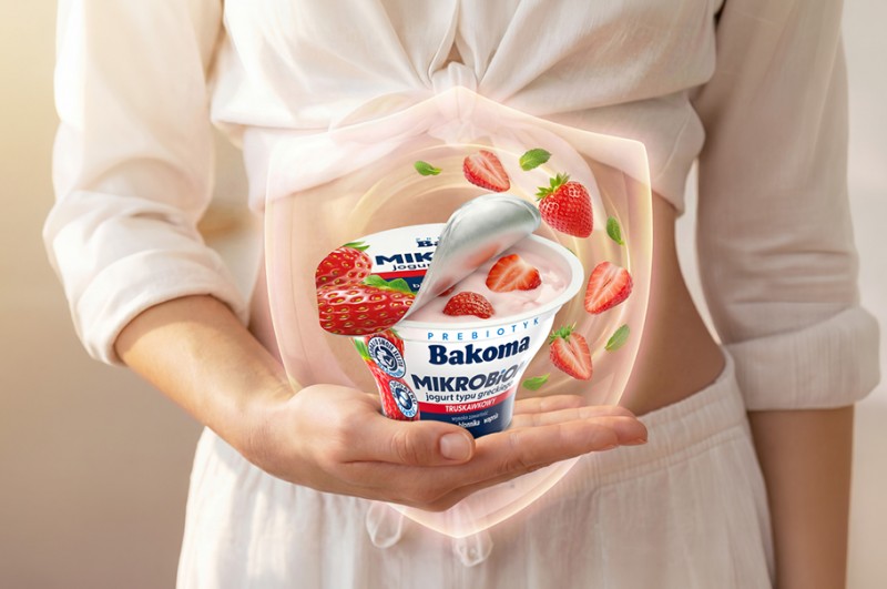 Zadbaj o swoje jelita! Jogurty Bakoma MIKROBIOM do picia i jedzenia łyżeczką