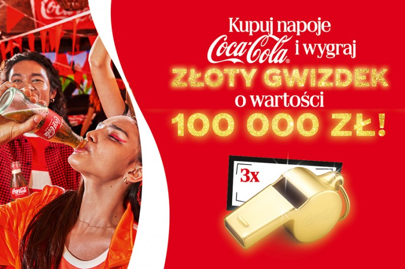 Coca-Cola i Lidl Polska rozdają złote gwizdki warte 100 tys. zł