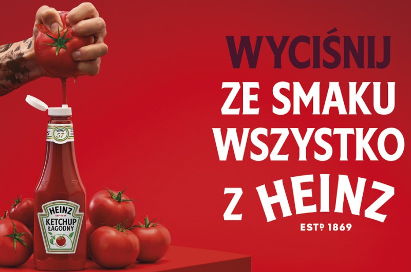 Heinz z największą kampanią w Polsce od lat. Marka „wyciska ze smaku wszystko”