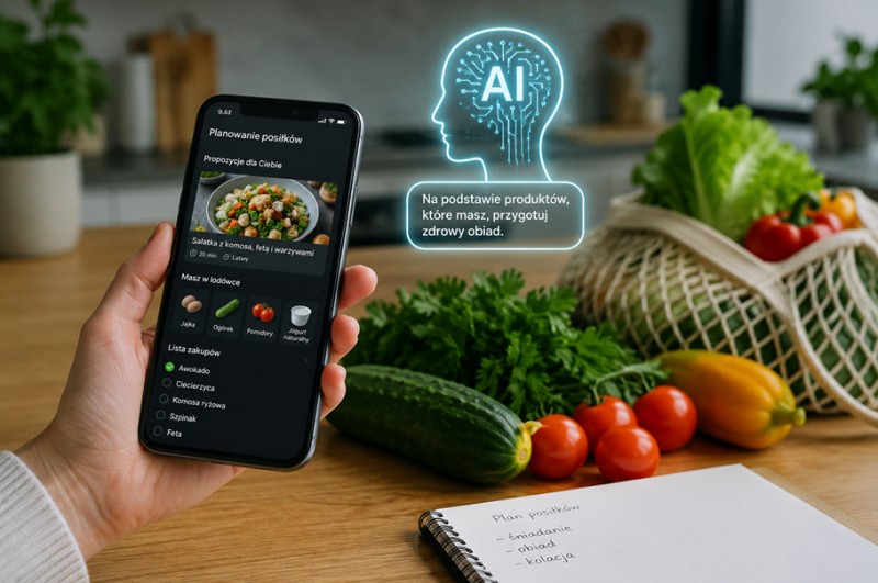 AI w kuchni. Polacy coraz częściej korzystają z technologii przy zakupach i planowaniu posiłków