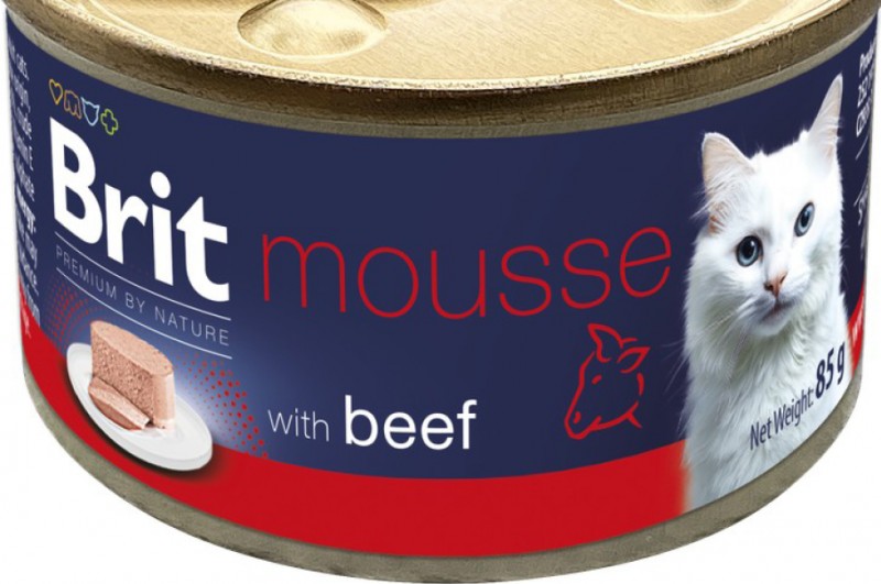 Aksamitne musy Brit Premium by Nature dla kotów