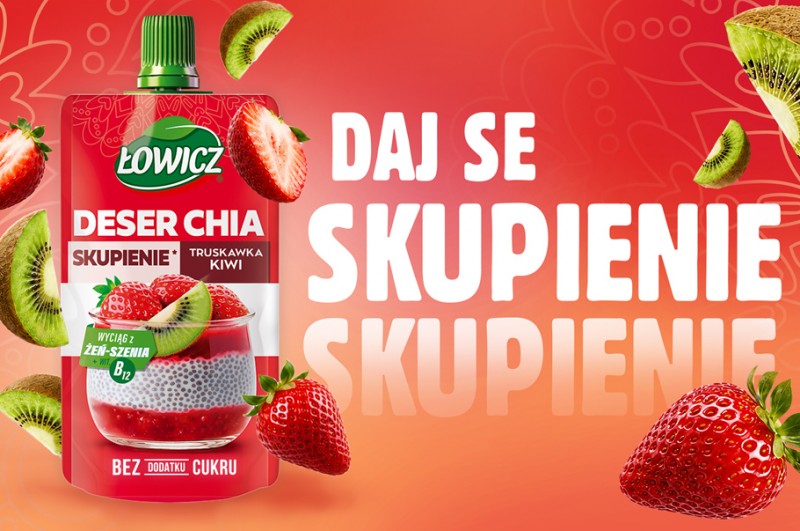 Łowicz rusza z kampanią Deserów Chia. Julia Wieniawa i Damian Tkaczuk twarzami akcji