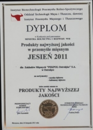 Produkty Dębowe firmy Pekpol wyróżnione 