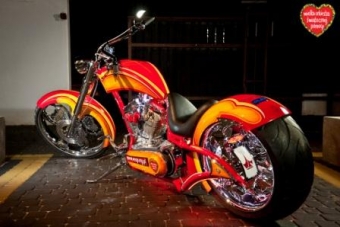 Amerykański Chopper WOŚP-u w Arkadii