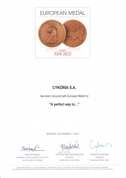 Medal Europejski dla Cykorii 