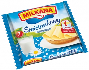Sery topione w plastrach Milkana