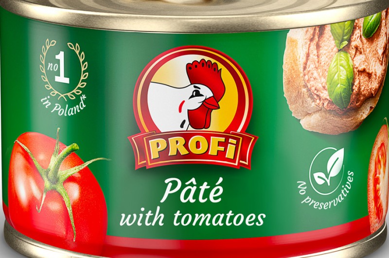 Profi pâté with tomatoes