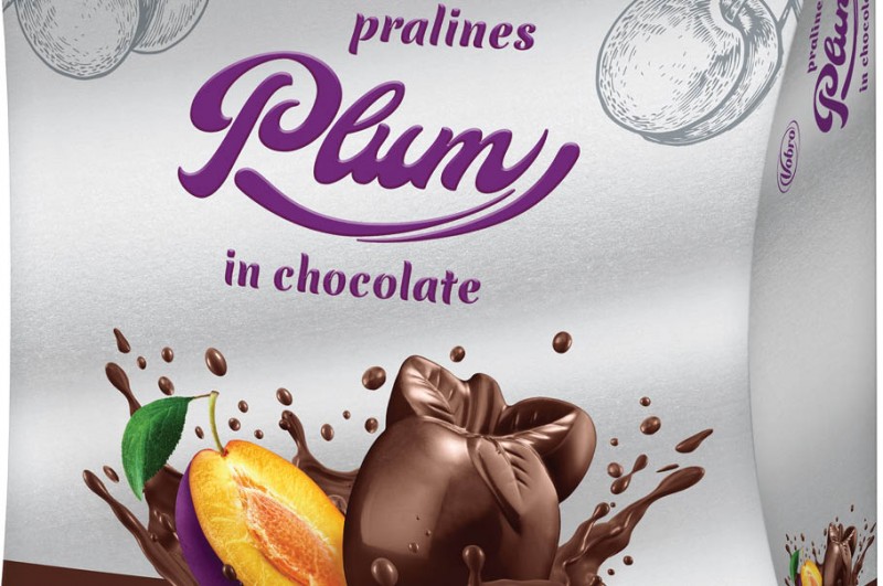 Pralines Plum in Chocolate 