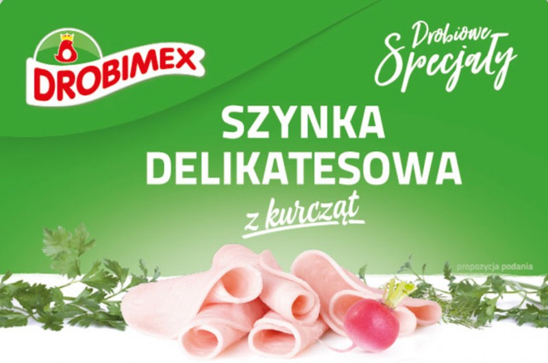 Delikatesowa chicken ham in slices 