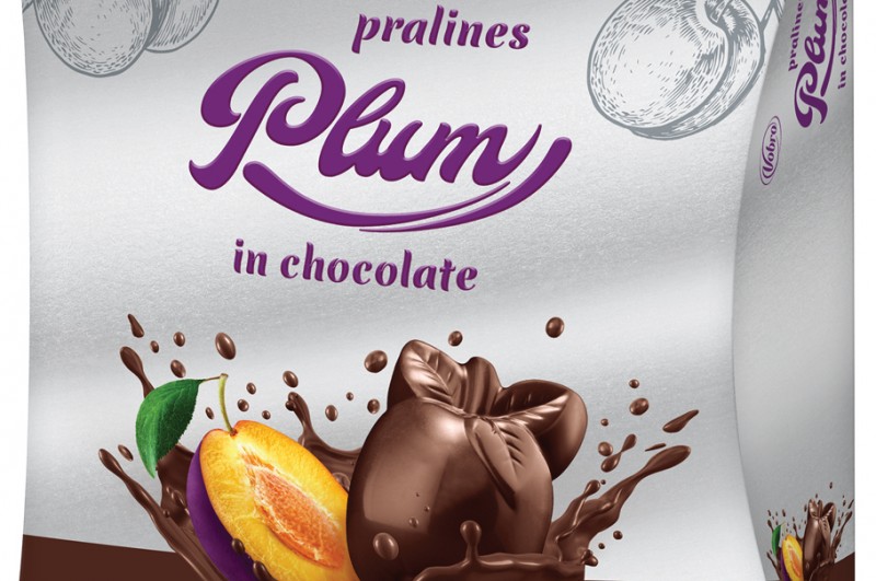 Pralines Plum in Chocolate 